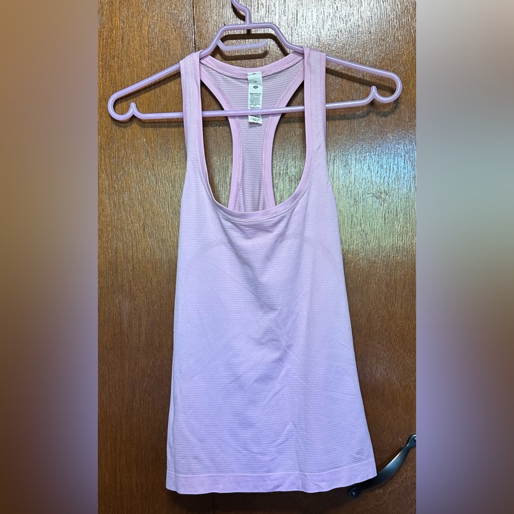 lululemon athletica Light Pink Racerback Tank Top